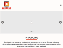 Tablet Screenshot of grupoalcorsa.com